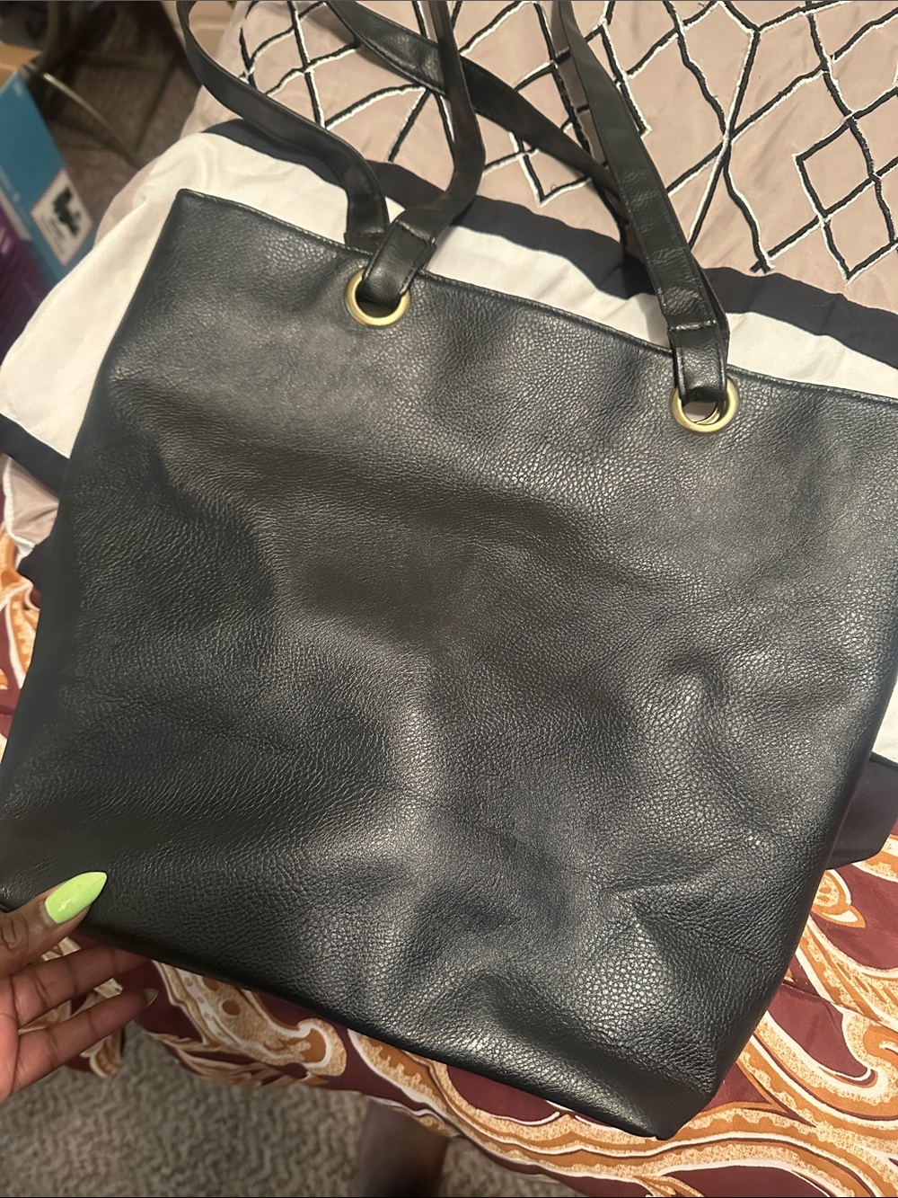 Betty Boop Black, White & Red Polka Dot Tote - Picture 2 of 3